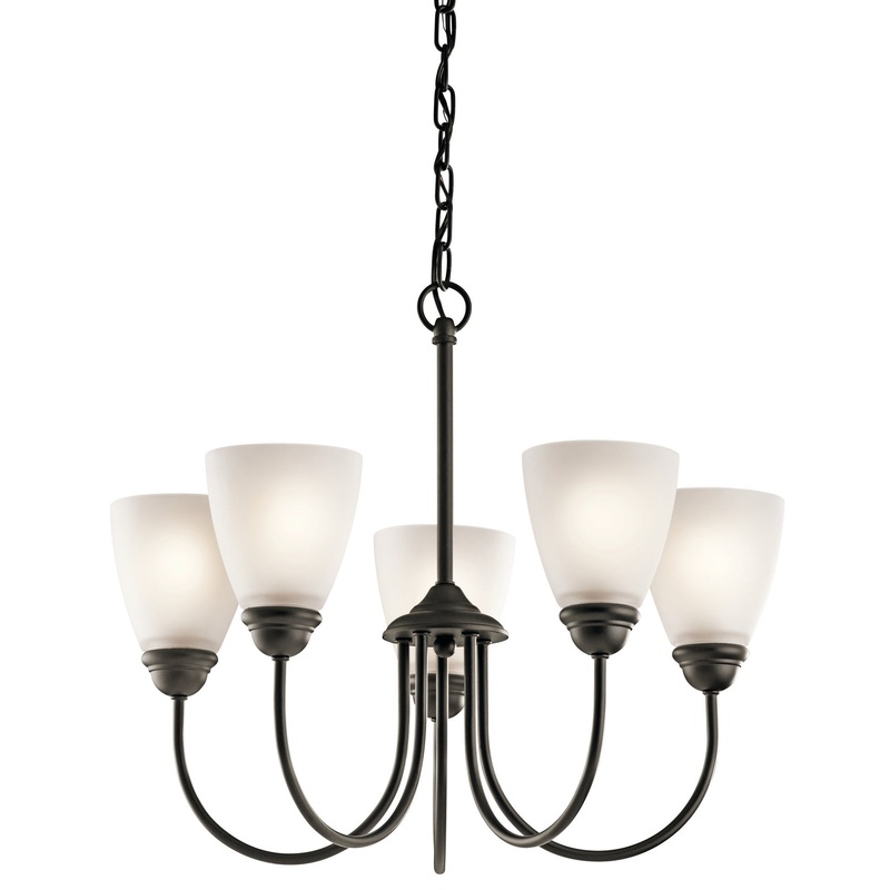 Kichler 43638OZ Jolie Five Light Chandelier, Olde Bronze