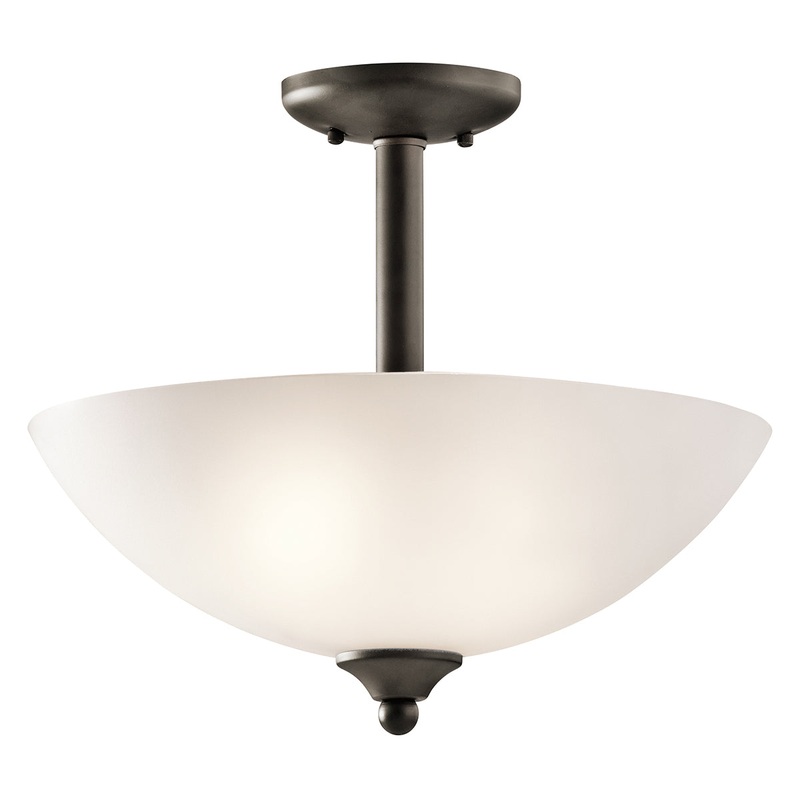 Kichler 43641OZL18 Jolie LED Pendant/Semi Flush, Olde Bronze