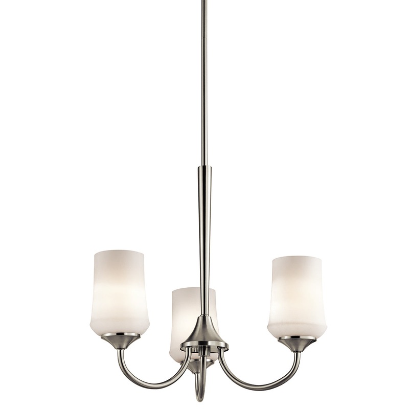Kichler 43664NIL18 Aubrey LED Chandelier, Brushed Nickel