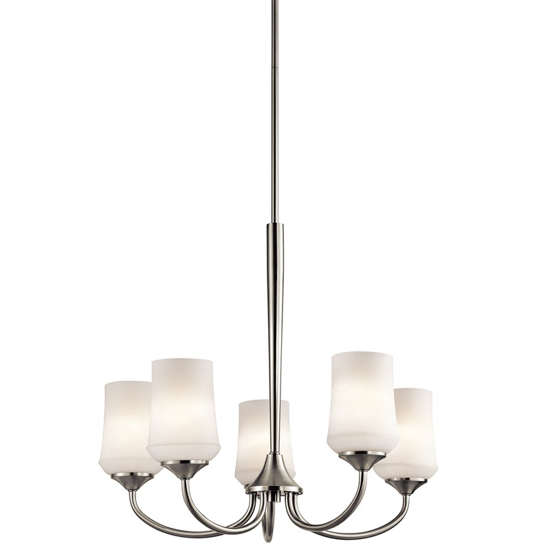 Kichler 43665NIL18 Aubrey LED Chandelier, Brushed Nickel
