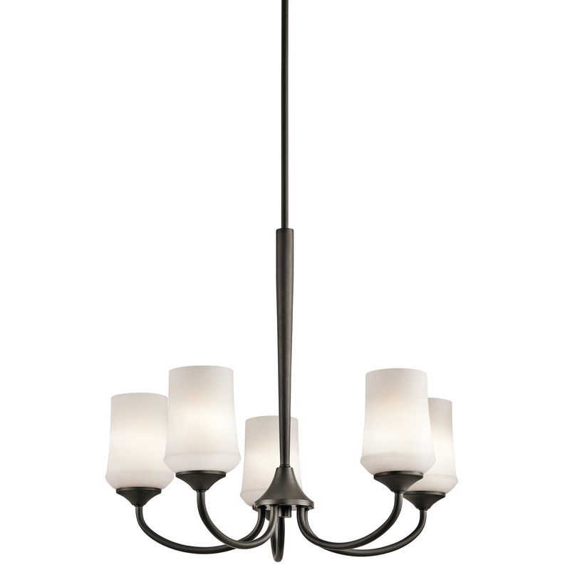 Kichler 43665OZ Aubrey Five Light Chandelier, Olde Bronze