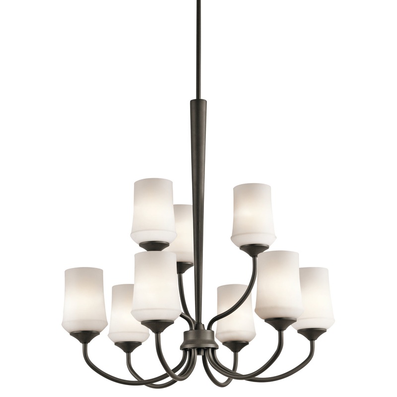 Kichler 43666OZ Aubrey Nine Light Chandelier, Olde Bronze