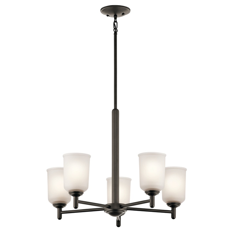 Kichler 43671OZ Shailene Five Light Chandelier, Olde Bronze