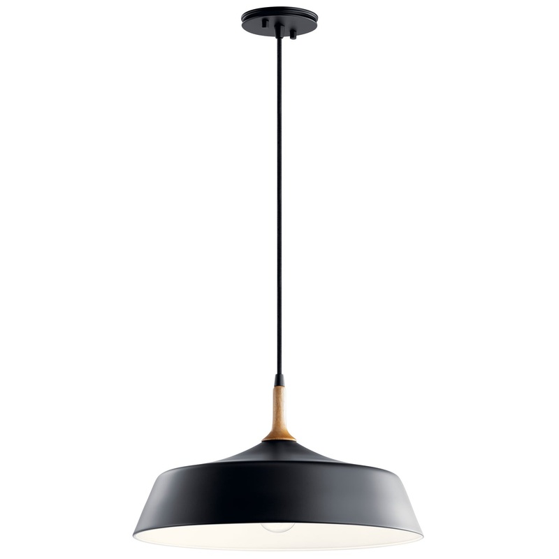 Kichler 43683BK Danika One Light Pendant, Black