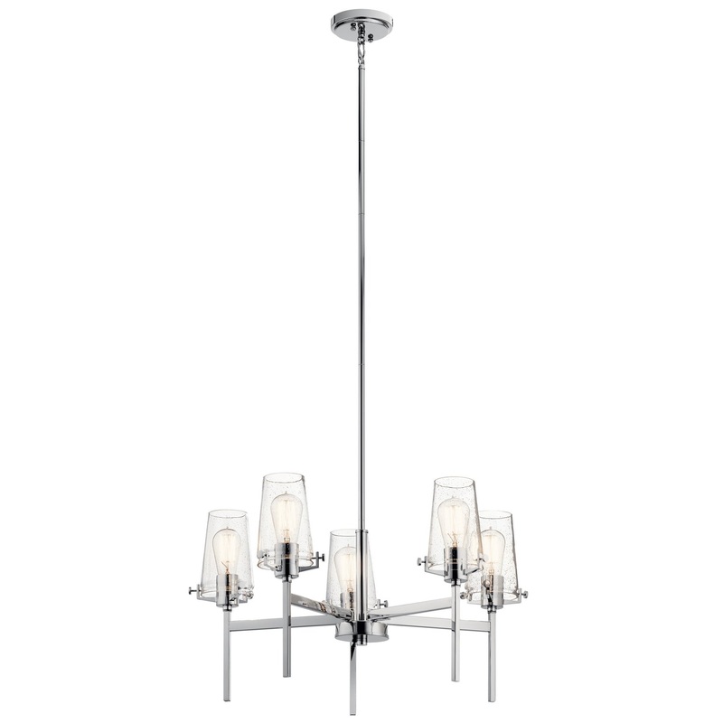 Kichler 43694CH Alton Five Light Chandelier, Chrome