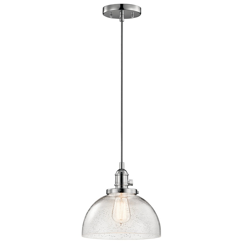 Kichler 43853CH Avery One Light Mini Pendant, Chrome