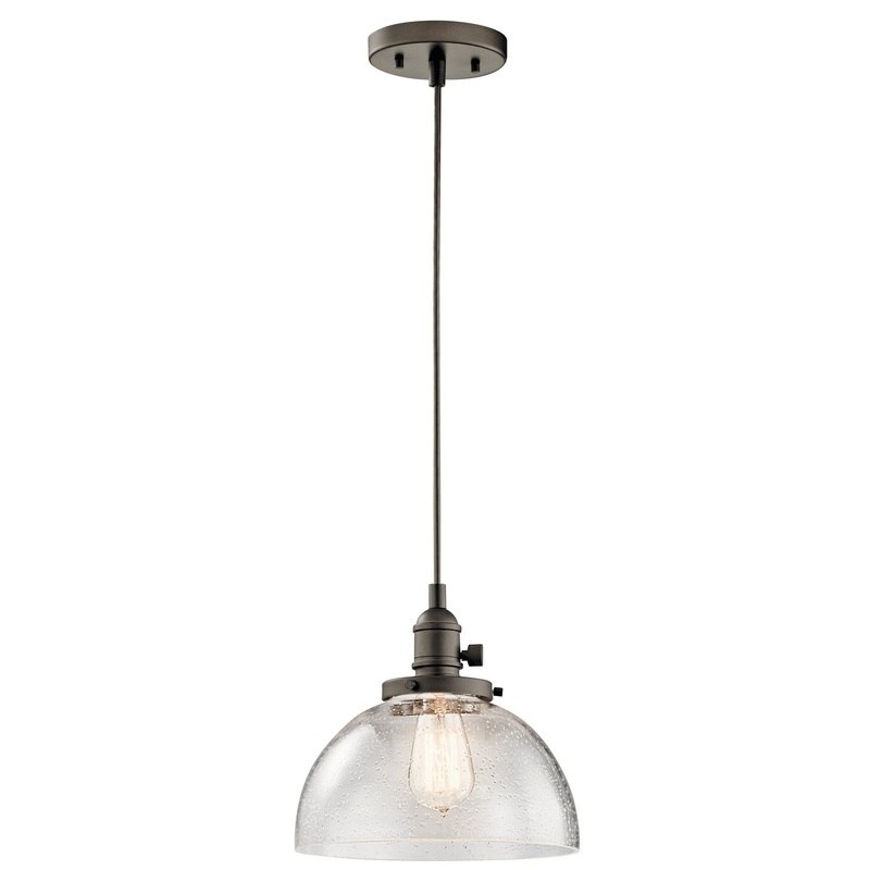 Kichler 43853OZ Avery One Light Mini Pendant, Olde Bronze