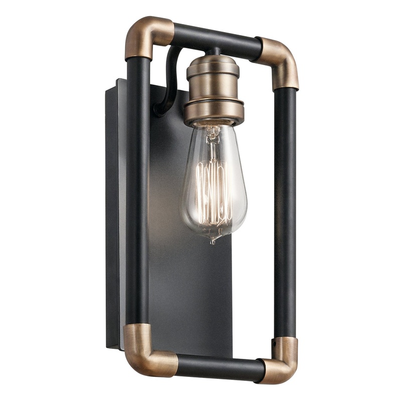 Kichler 43889BK Imahn One Light Wall Sconce, Black (Discontinued)