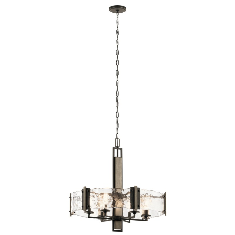 Kichler 43895OZ Aberdeen Six Light Chandelier, Olde Bronze