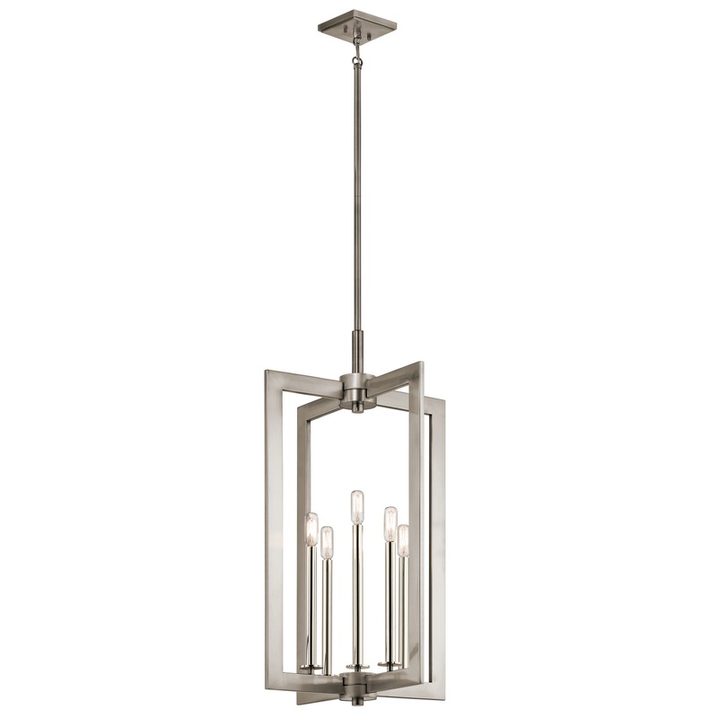Kichler 43902CLP Cullen Five Light Foyer Pendant, Classic Pewter (Discontinued)