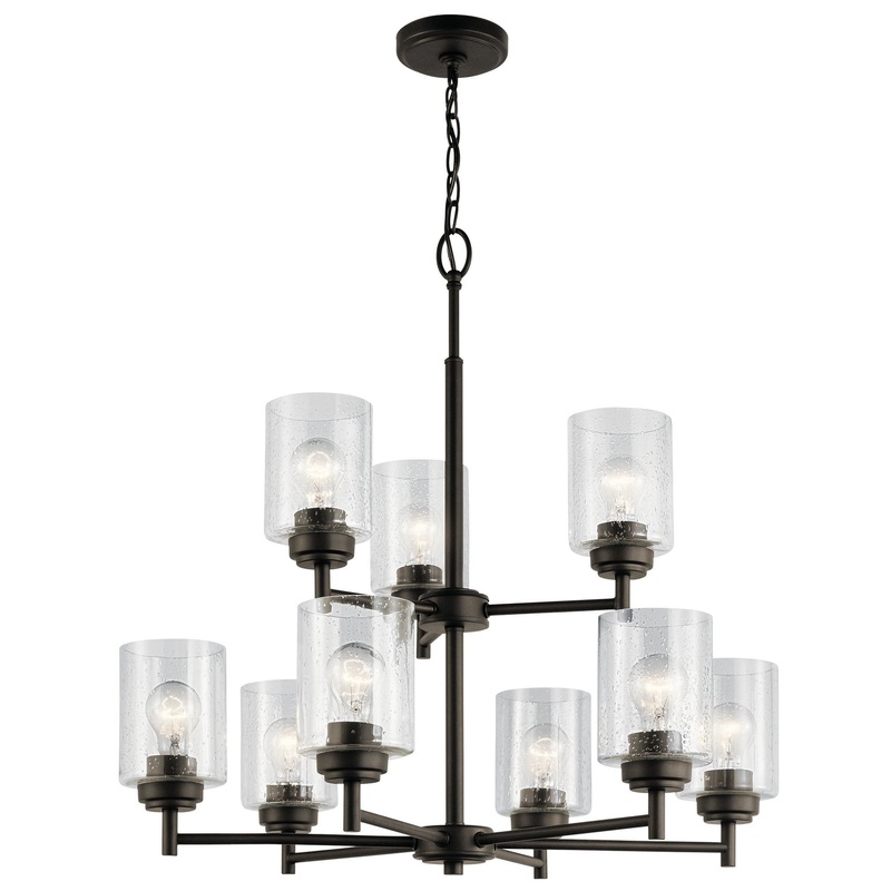 Kichler 44031OZ Winslow Nine Light Chandelier, Olde Bronze