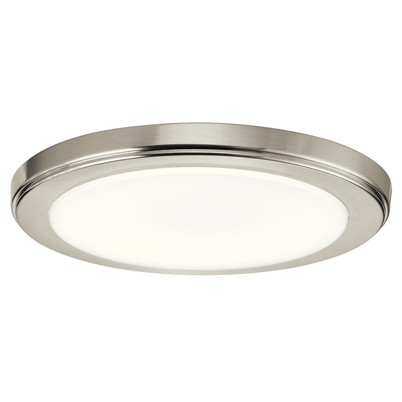 Kichler 44246NILED30 Zeo LED Flushmount, Brushed Nickel