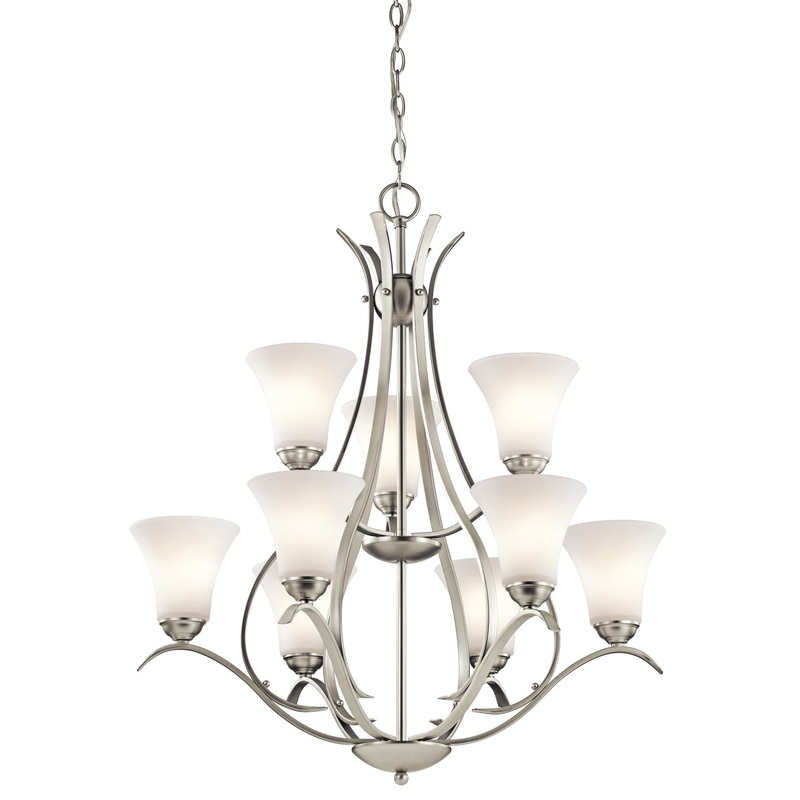 Kichler 43506NIL18 Keiran LED Chandelier, Brushed Nickel (Discontinued)