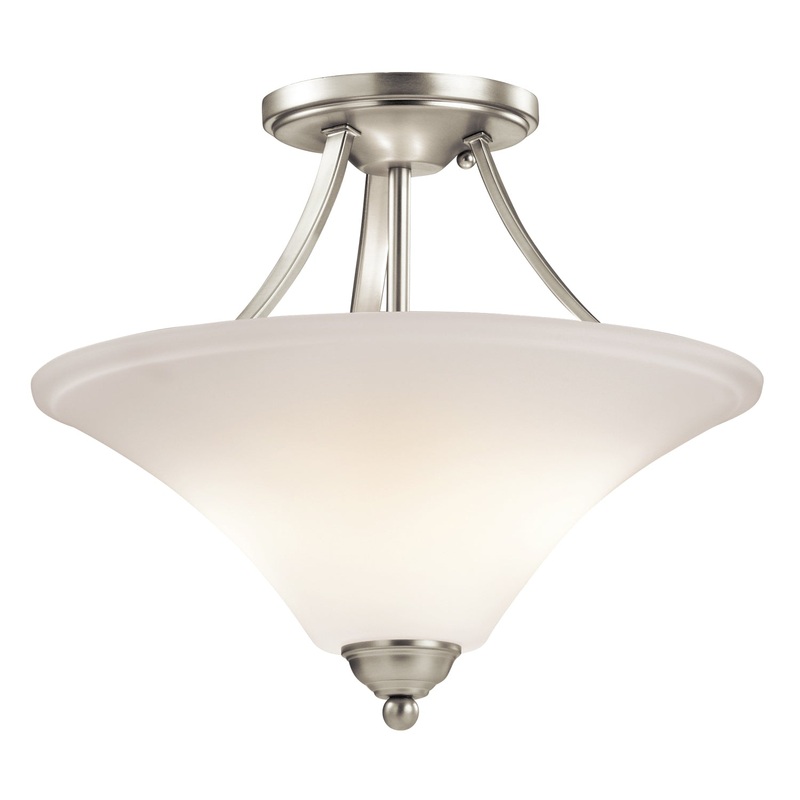 Kichler 43512NIL18 Keiran LED Semi Flush Mount, Brushed Nickel (Discontinued)