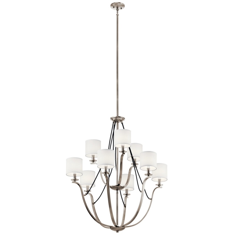 Kichler 43534CLP Thisbe Nine Light Chandelier, Classic Pewter (Discontinued)