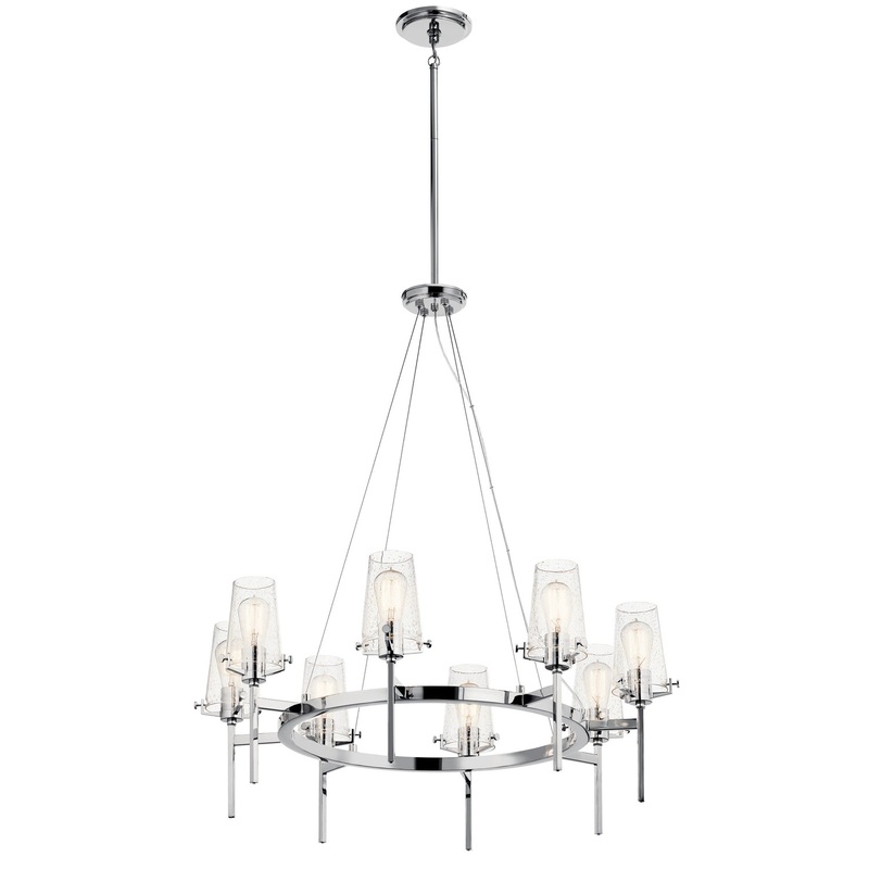 Kichler 43695CH Alton Eight Light Chandelier, Chrome
