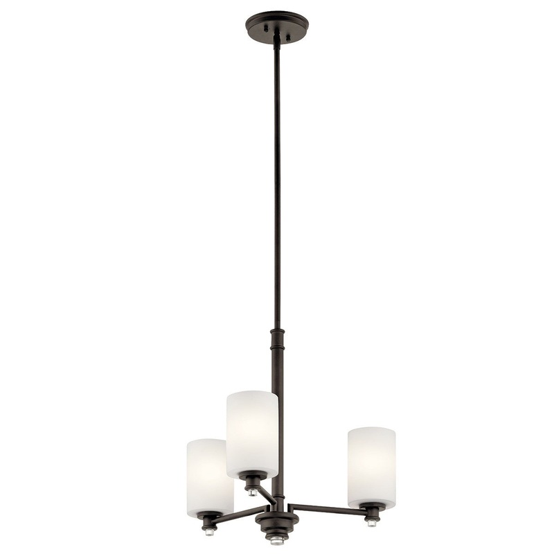 Kichler 43922OZL18 Joelson LED Mini Chandelier, Olde Bronze