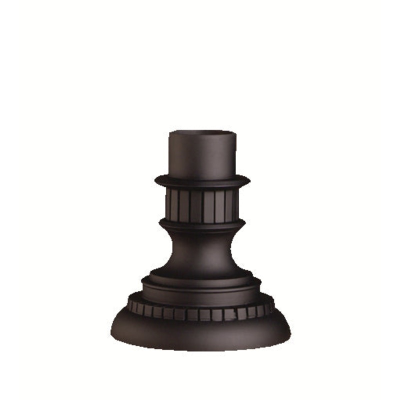 Kichler 9531BK Accessory Outdoor Pier Mount, Black