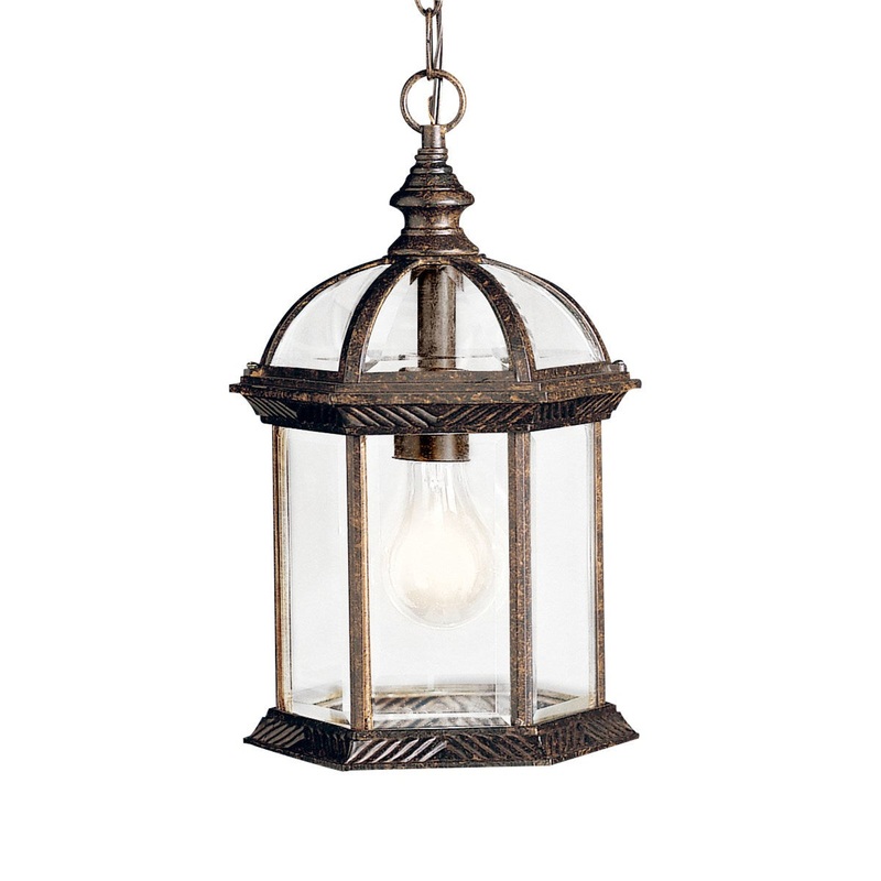 Kichler 9835TZL18 Barrie LED Outdoor Pendant, Tannery Bronze