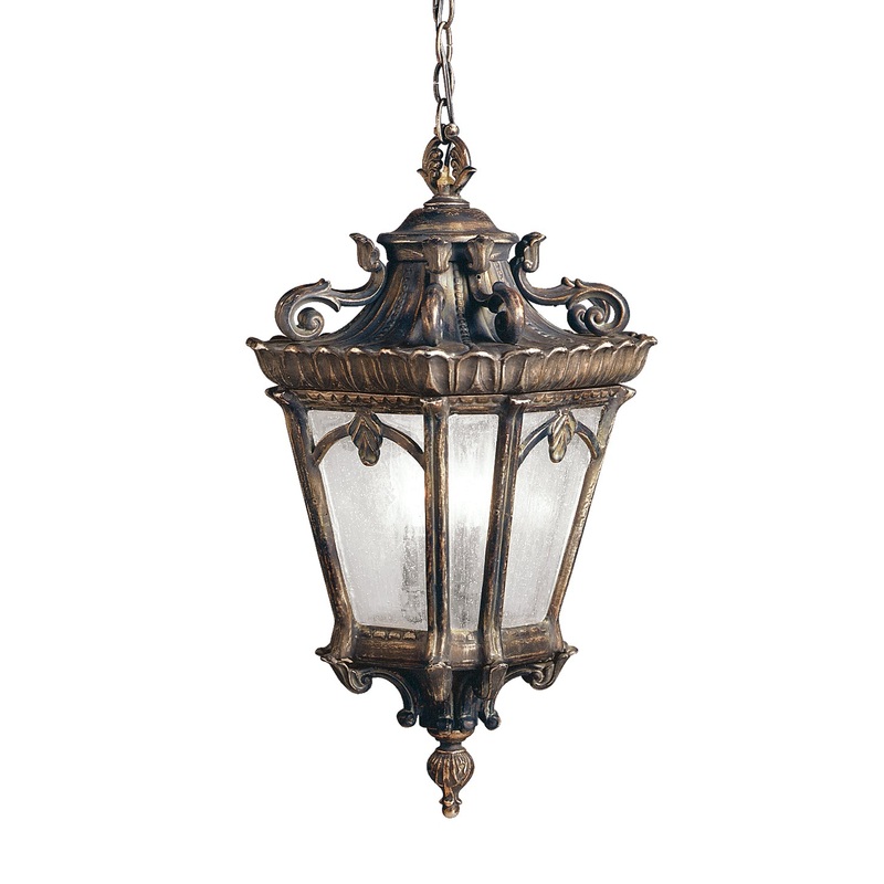 Kichler 9855LD Tournai Three Light Outdoor Pendant, Londonderry
