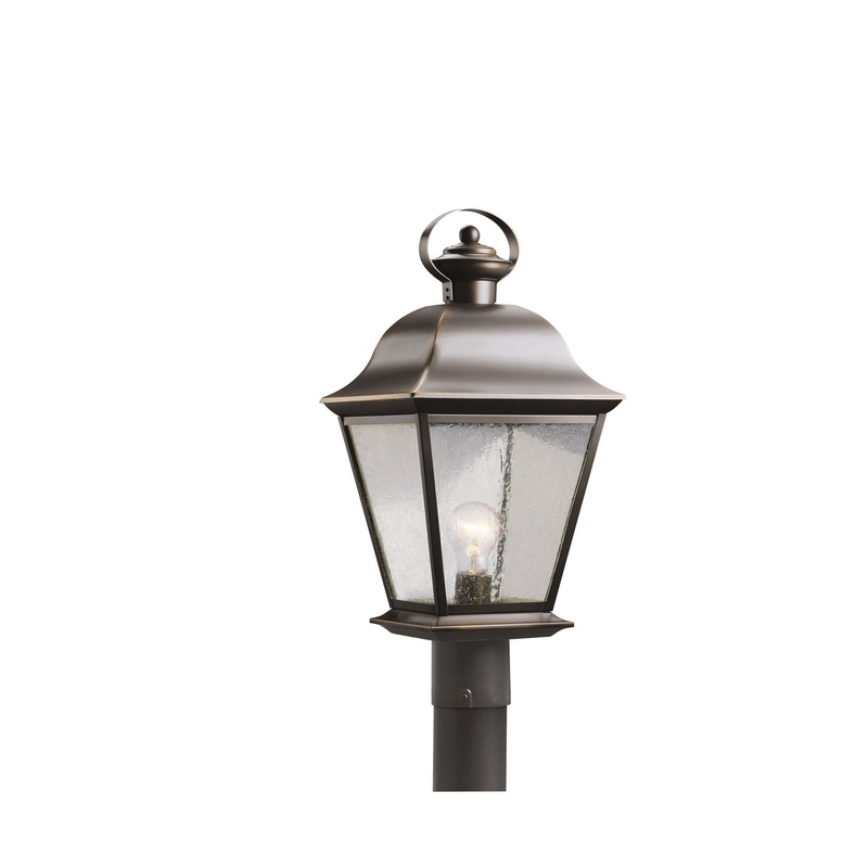 Kichler 9909OZ Mount Vernon One Light Outdoor Post Mount, Olde Bronze