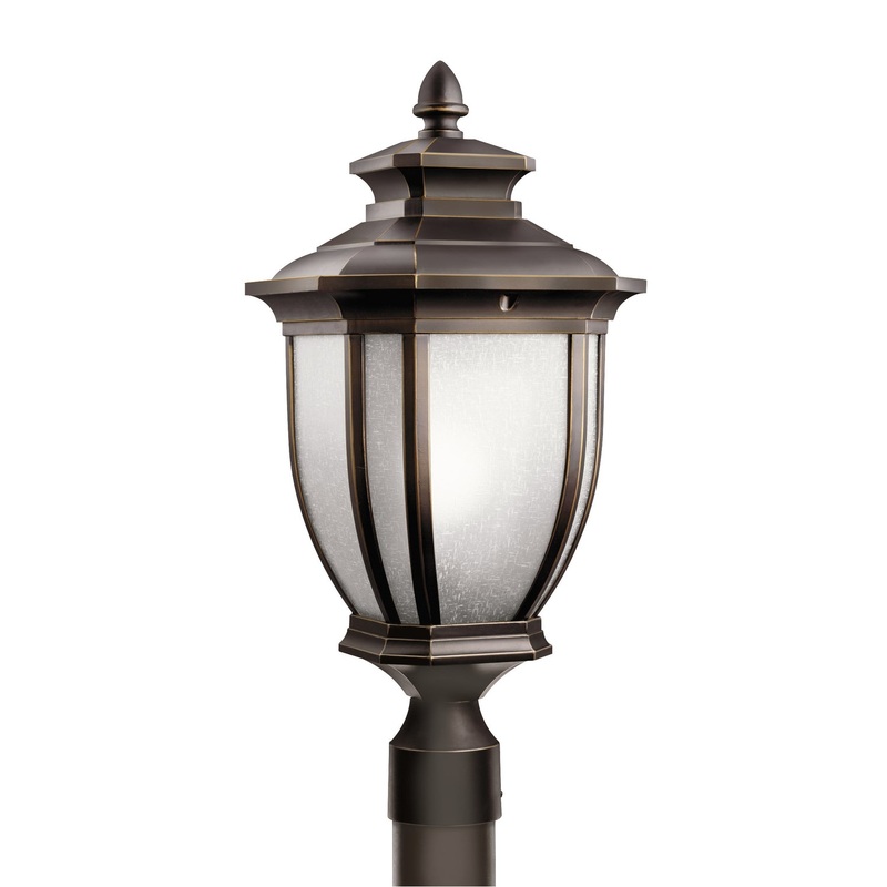 Kichler 9938RZ Salisbury One Light Outdoor Post Mount, Rubbed Bronze