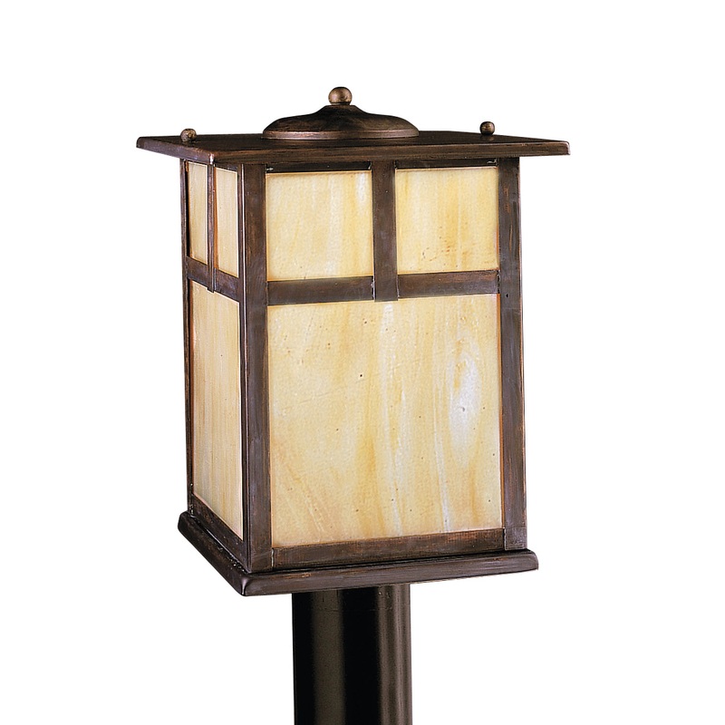 Kichler 9953CV Alameda One Light Outdoor Post Mount, Canyon View (Discontinued)