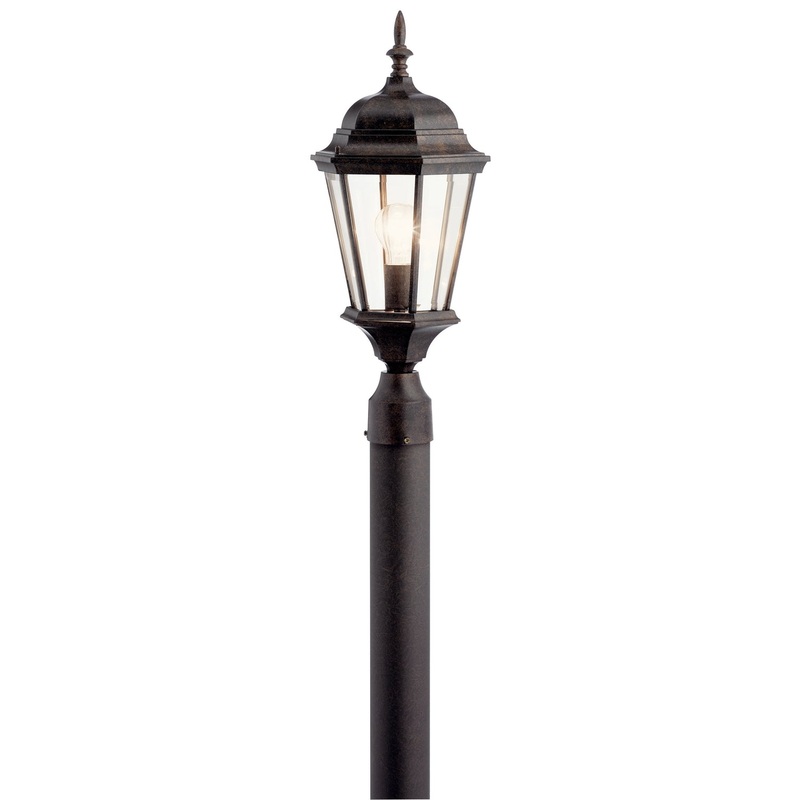 Kichler 9956TZ Madison One Light Outdoor Post Mount, Tannery Bronze