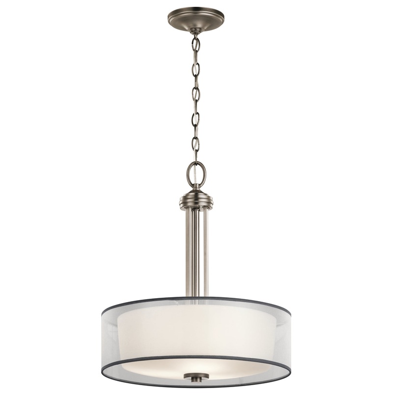 Kichler 43153AP Tallie Three Light Pendant, Antique Pewter