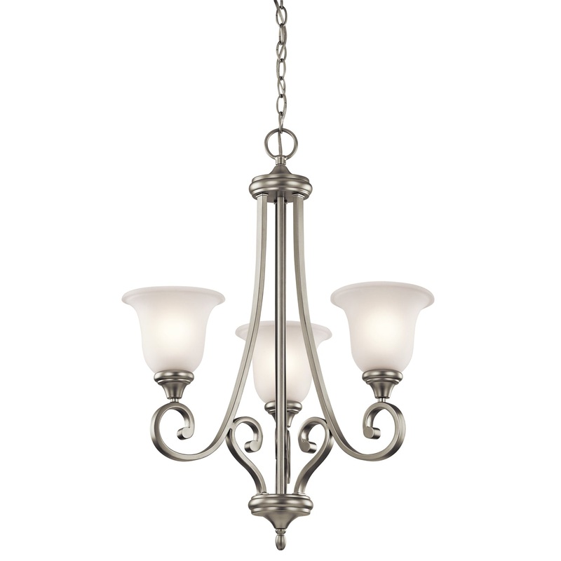 Kichler 43155NIL18 Monroe LED Chandelier, Brushed Nickel (Discontinued)