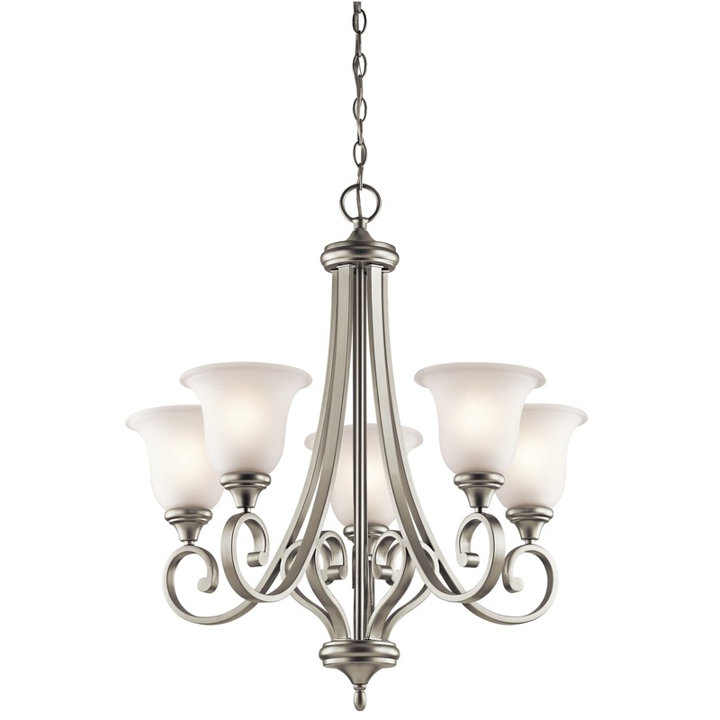 Kichler 43156NIL18 Monroe LED Chandelier, Brushed Nickel (Discontinued)