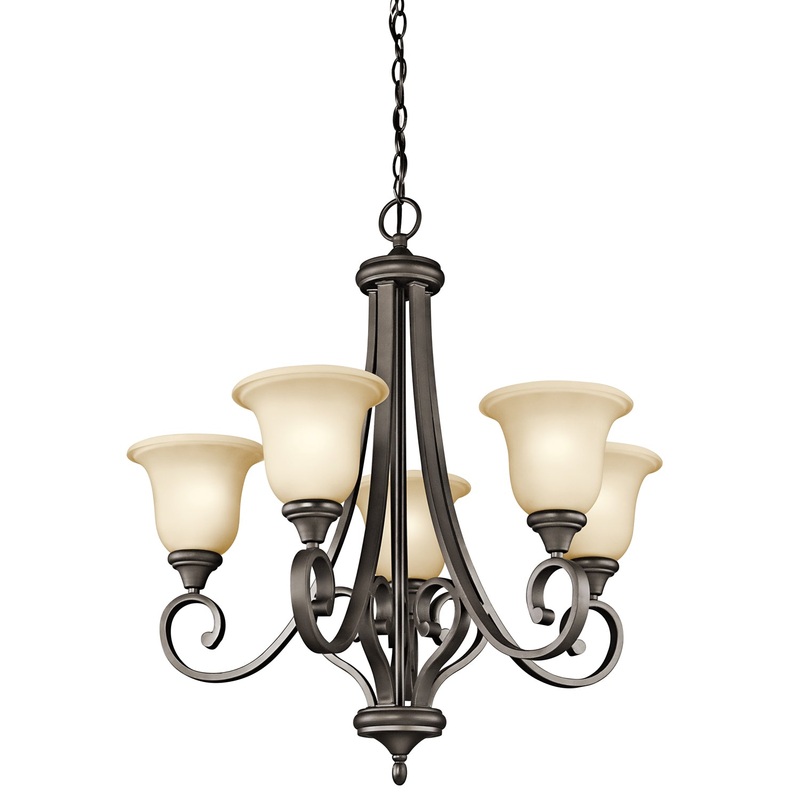 Kichler 43156OZL18 Monroe LED Chandelier, Olde Bronze (Discontinued)