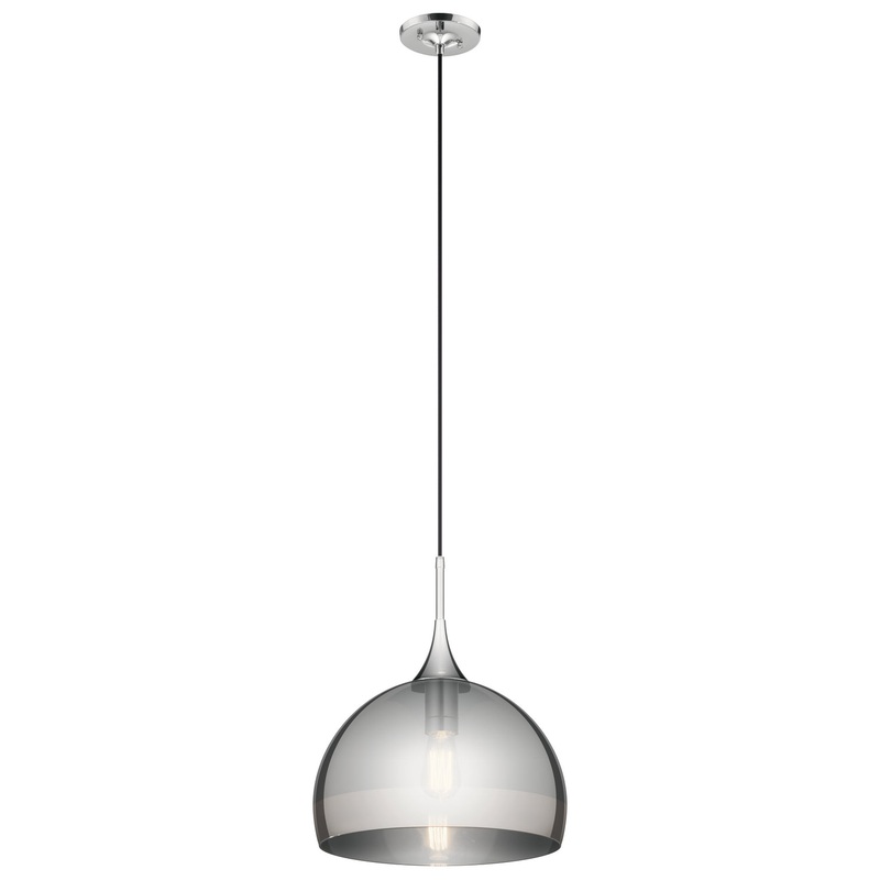 Kichler 43359CH Tabot One Light Pendant, Chrome