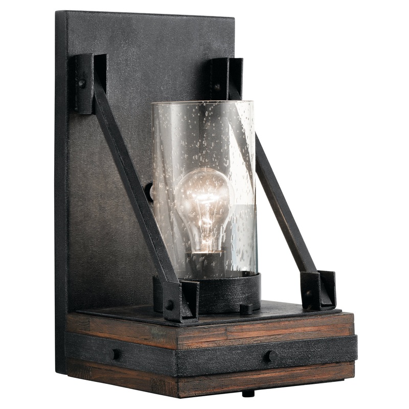 Kichler 43436AUB Colerne One Light Wall Sconce, Auburn Stained Finish