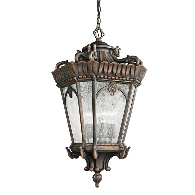 Kichler 9564LD Tournai Four Light Outdoor Pendant, Londonderry