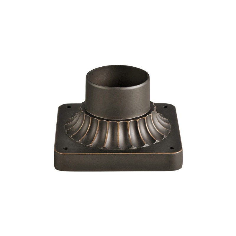 Kichler 9592RZ Accessory Pedestal Mount, Rubbed Bronze