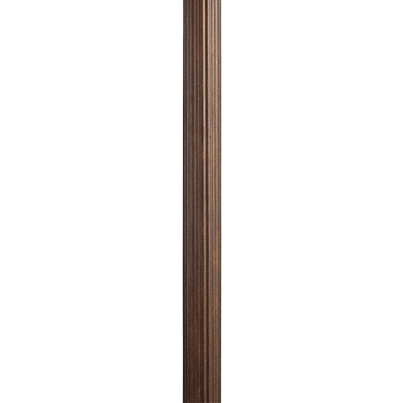Kichler 9595BST Accessory Outdoor Fluted Post, Brown Stone