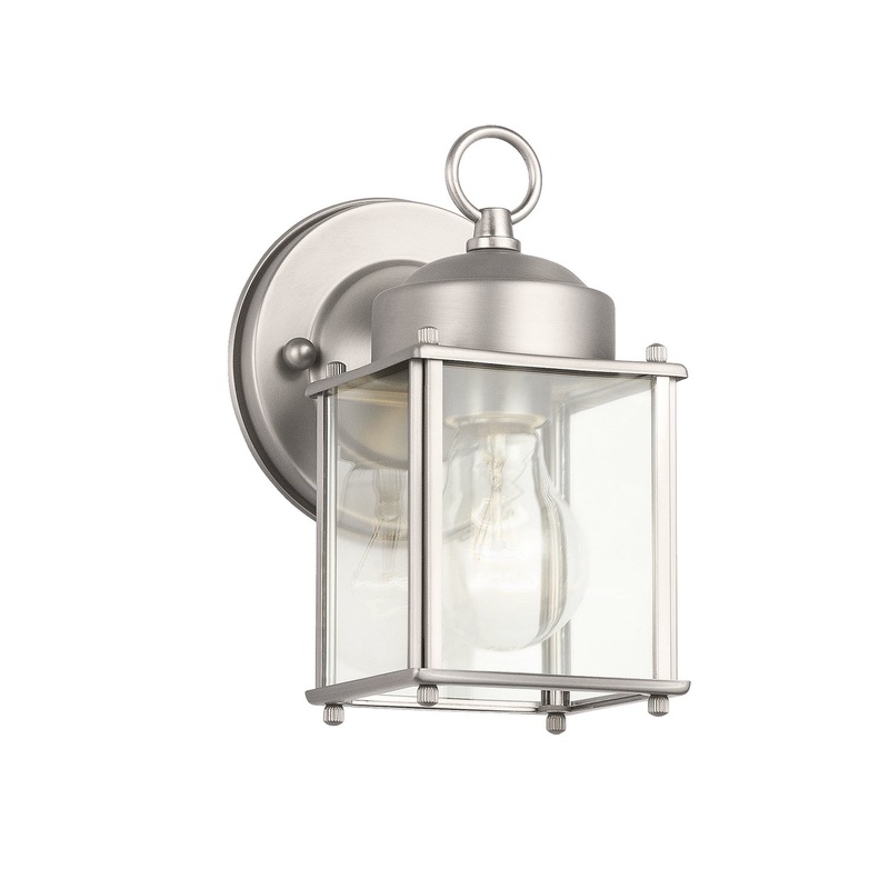 Kichler 9611SS One Light Outdoor Wall Mount, Stainless Steel