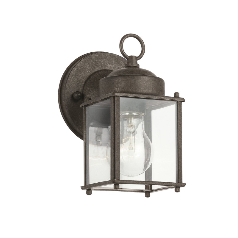 Kichler 9611TZ One Light Outdoor Wall Mount, Tannery Bronze