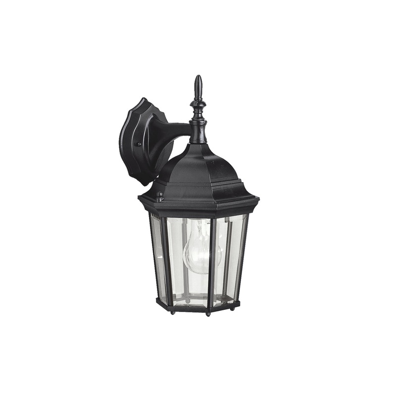 Kichler 9650BK Madison One Light Outdoor Wall Mount, Black