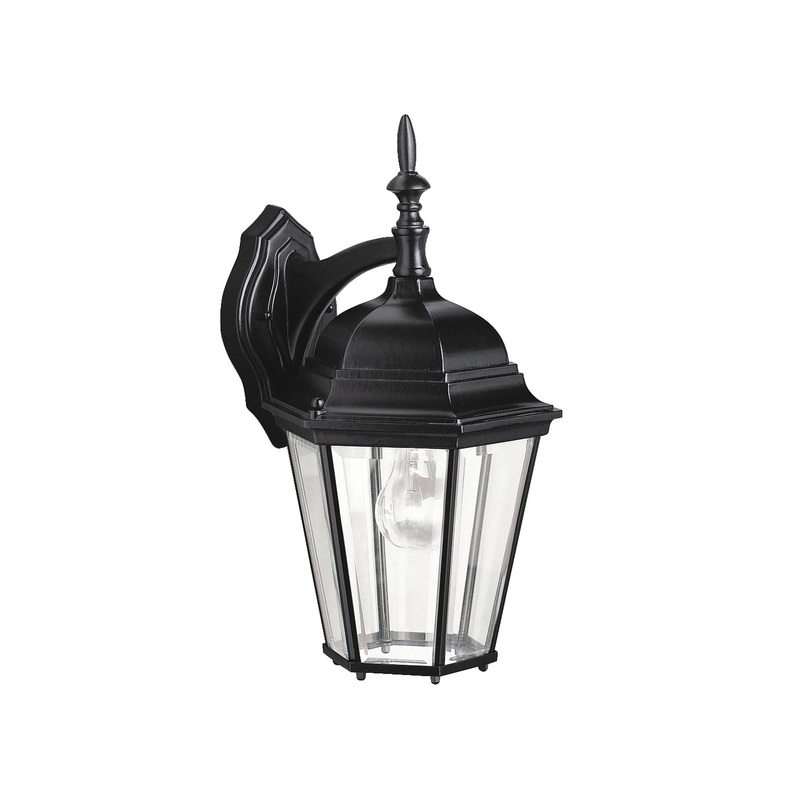 Kichler 9655BK Madison One Light Outdoor Wall Mount, Black