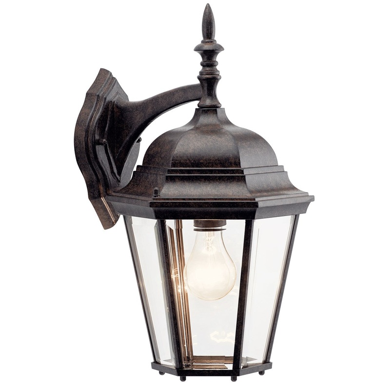Kichler 9655TZ Madison One Light Outdoor Wall Mount, Tannery Bronze