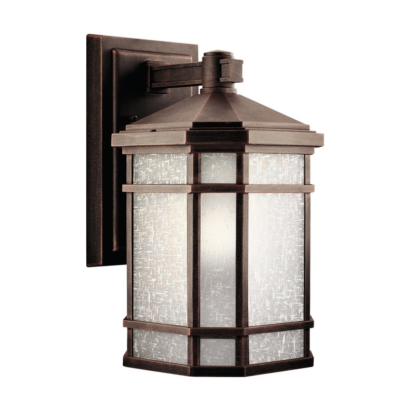 Kichler 9719PR Cameron One Light Outdoor Wall Mount, Prairie Rock