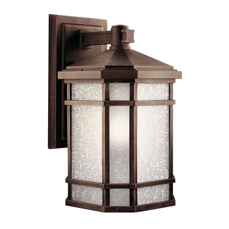 Kichler 9720PR Cameron One Light Outdoor Wall Mount, Prairie Rock
