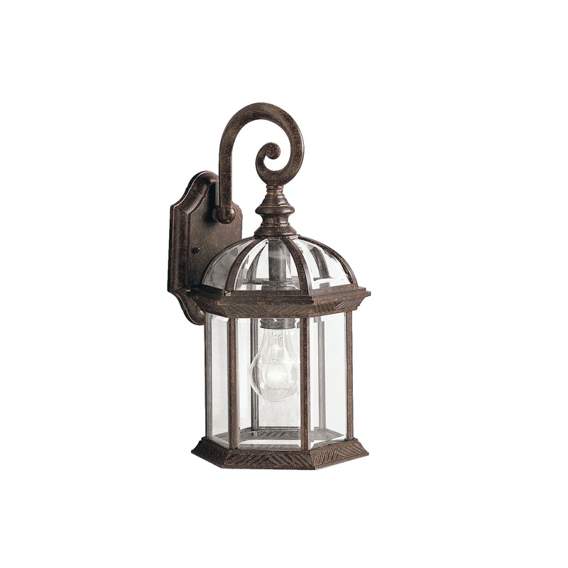 Kichler 9735TZ Barrie One Light Outdoor Wall Mount, Tannery Bronze
