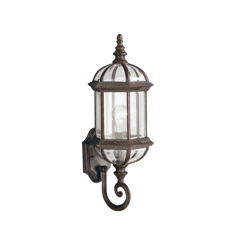 Kichler 9736TZ Barrie One Light Outdoor Wall Mount, Tannery Bronze
