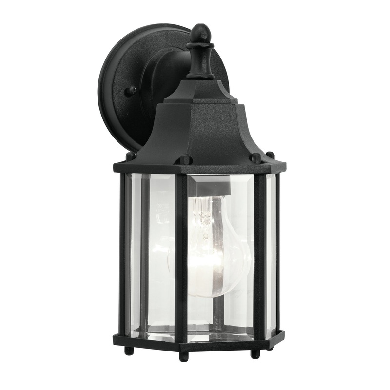 Kichler 9774BK Chesapeake One Light Outdoor Wall Mount, Black