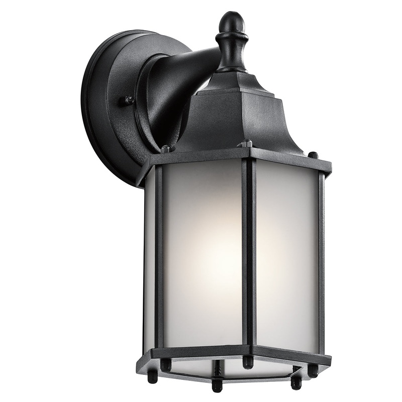 Kichler 9774BKS Chesapeake One Light Outdoor Wall Mount, Black (Discontinued)