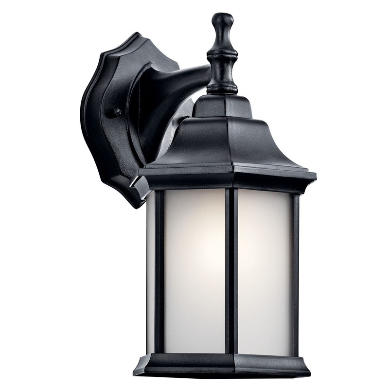Kichler 9776BKS Chesapeake One Light Outdoor Wall Mount, Black
