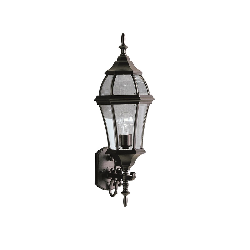 Kichler 9791BK Townhouse One Light Outdoor Wall Mount, Black